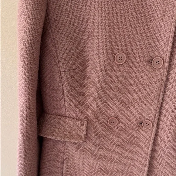 Ann Taylor Loft Pinkish double breasted Pea Coat - Picture 3 of 11
